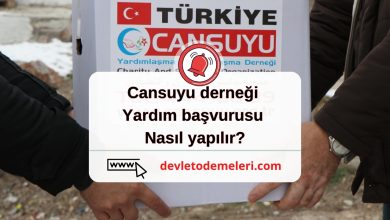 Cansuyu derneği yardım başvurusu nasıl yapılır?
