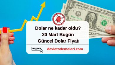 Dolar ne kadar oldu? 20 Mart Bugün Güncel Dolar Fiyatı
