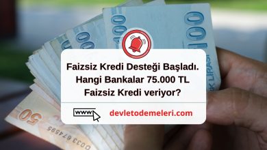 Faizsiz Kredi Desteği Başladı. Hangi Bankalar 75.000 TL Faizsiz Kredi veriyor?