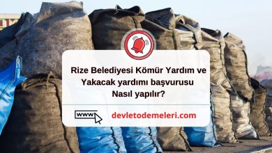 Rize Belediyesi Kömür Yardım ve Yakacak yardımı başvurusu nasıl yapılır?