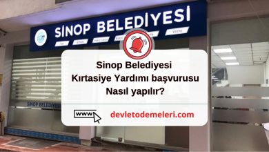 Sinop Belediyesi Kırtasiye Yardımı başvurusu nasıl yapılır?