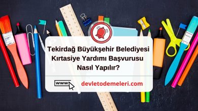 Tekirdağ Büyükşehir Belediyesi Kırtasiye Yardımı Başvurusu Nasıl Yapılır?