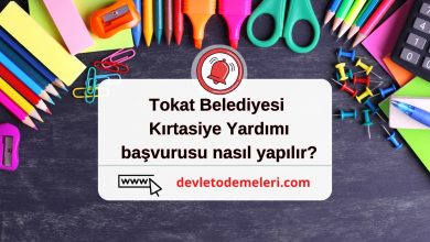 Tokat Belediyesi Kırtasiye Yardımı başvurusu nasıl yapılır?