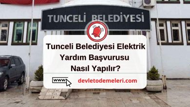 Tunceli Belediyesi Elektrik Yardım Başvurusu