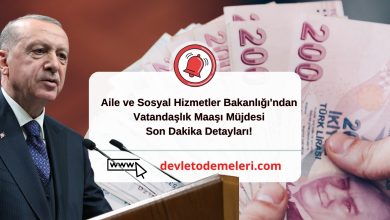 Aile ve Sosyal Hizmetler Bakanlığı'ndan Vatandaşlık Maaşı Müjdesi
