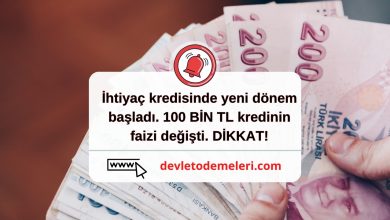 İhtiyaç kredisinde yeni dönem başladı. 100 BİN TL kredinin faizi değişti. DİKKAT!