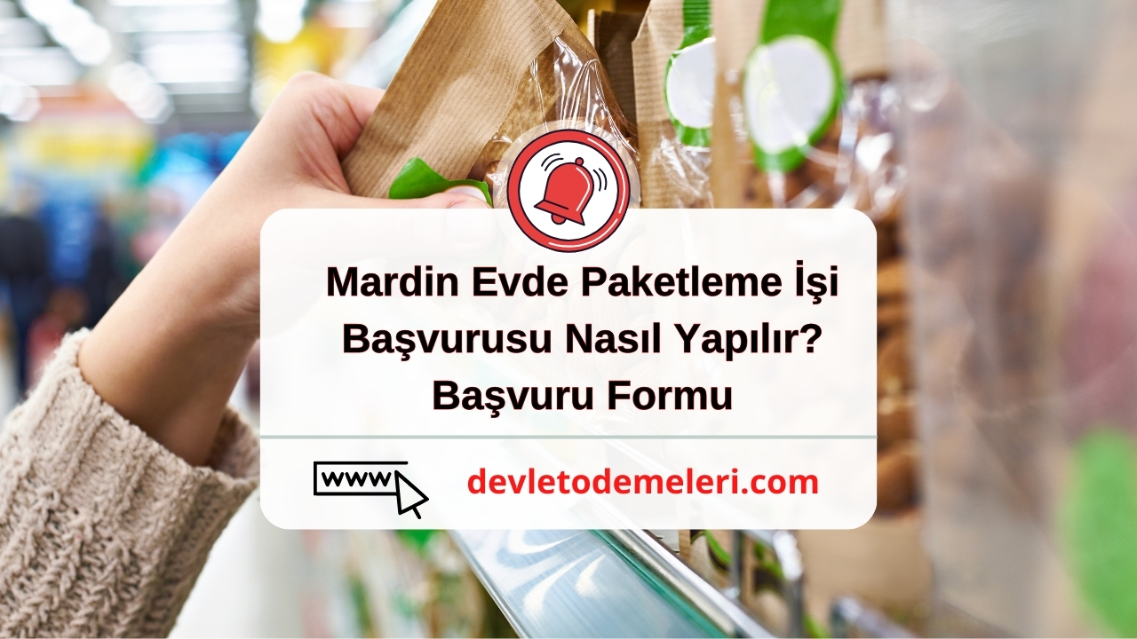 Mardin Evde Paketleme İşi Başvurusu Nasıl Yapılır?