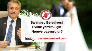 Şahinbey Belediyesi Evlilik yardımı için nereye başvurulur?