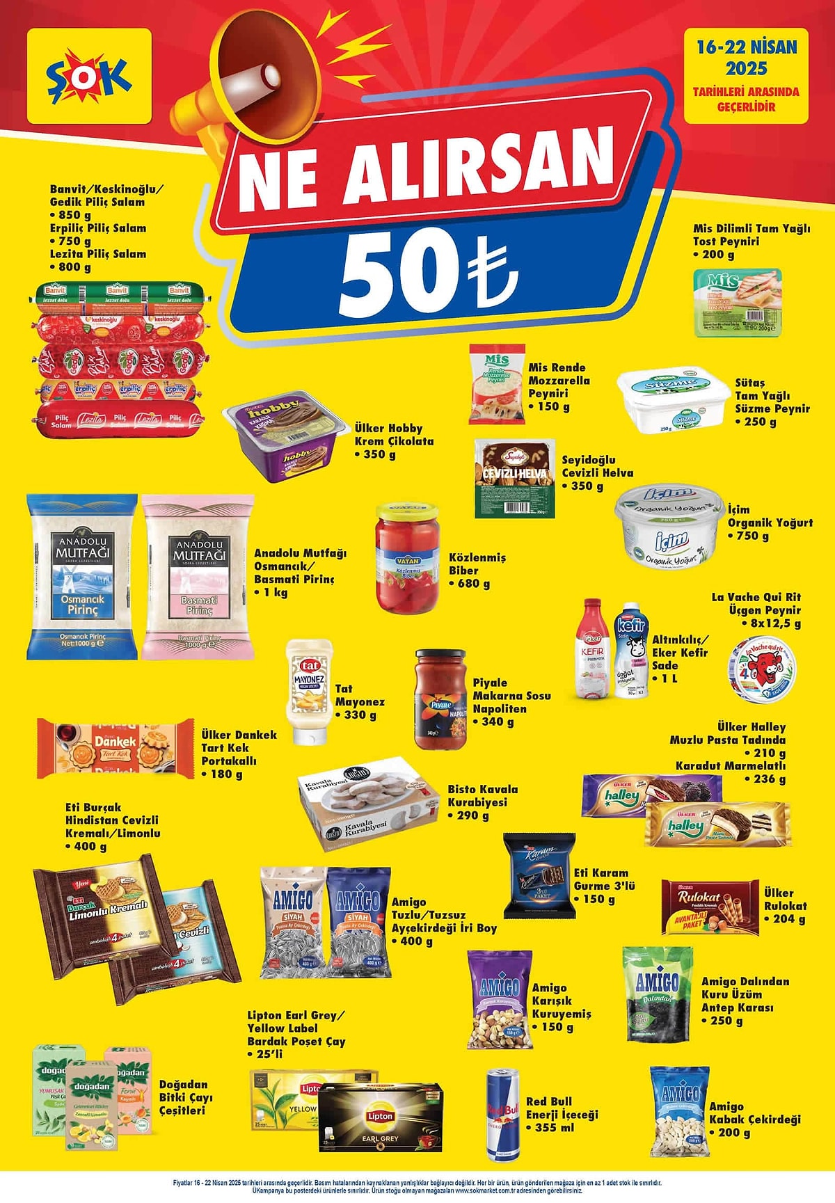 şok market ne alırsan 50 tl